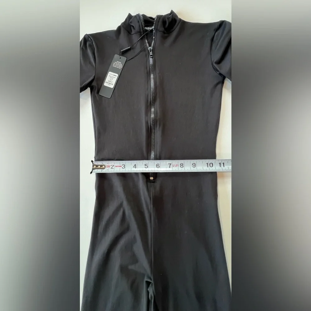 Fashion Nova NWT Black Baby Got Back Romper Small - Picture 4 of 9